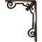 Ekena Millwork Fleur De Lis Wrought Iron Bracket, (Triple center brace), Antiqued Pale Gold 2"W x 5 1/2"D x 8"H BKTM02X05X08TFLAPG - alternate 7